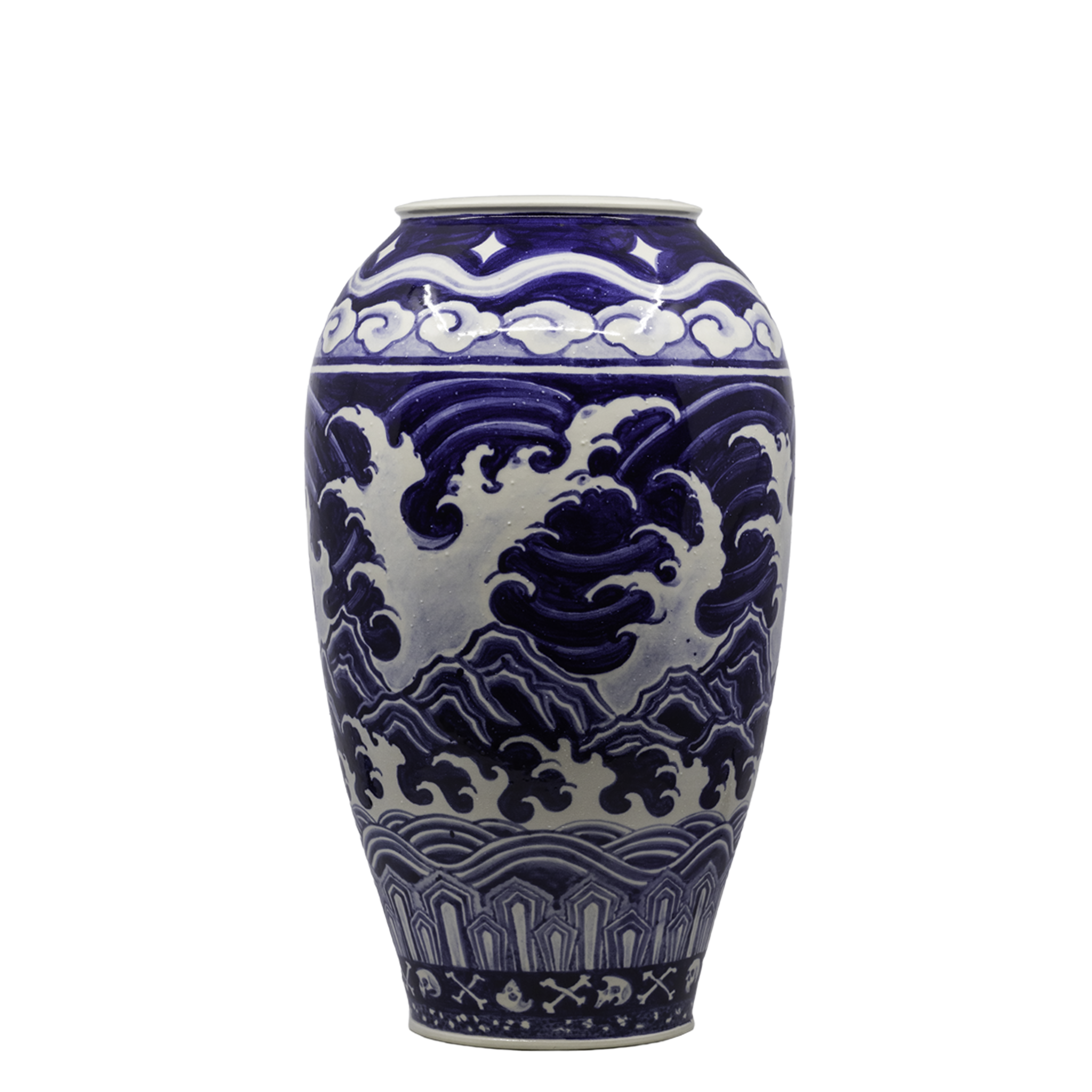 Layered Off Porcelain Vase
