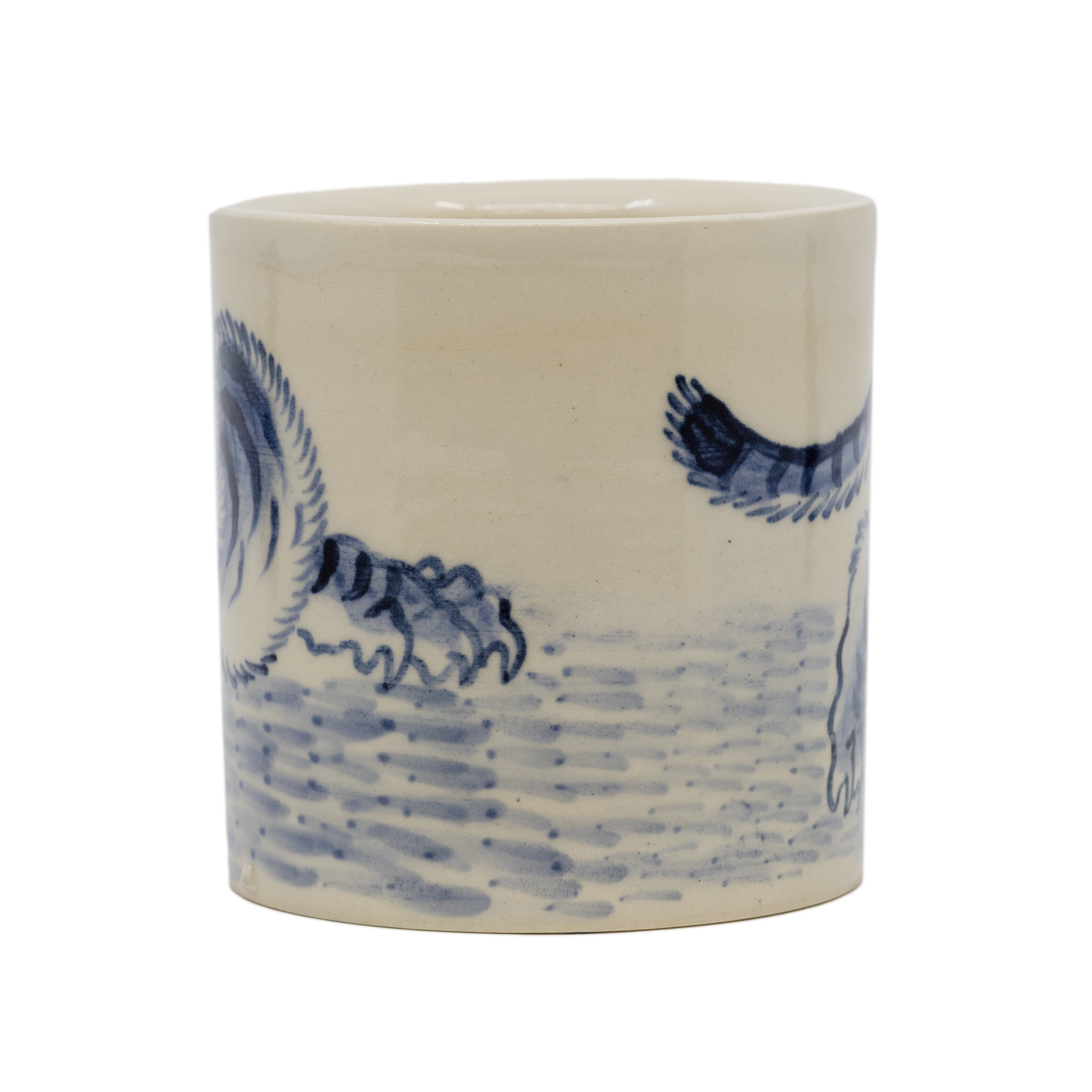 Tiger White Porcelain Cup