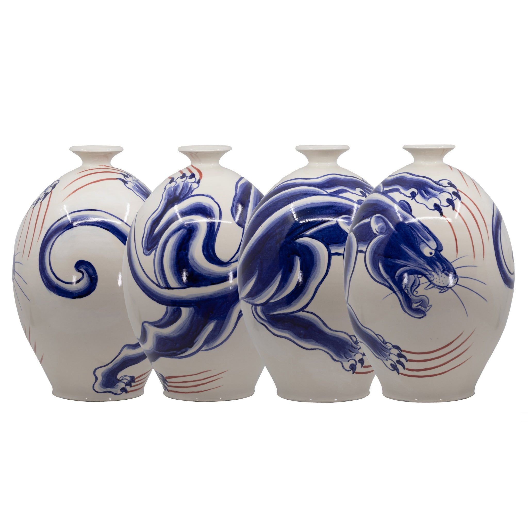 Big Scratch Porcelain Vase
