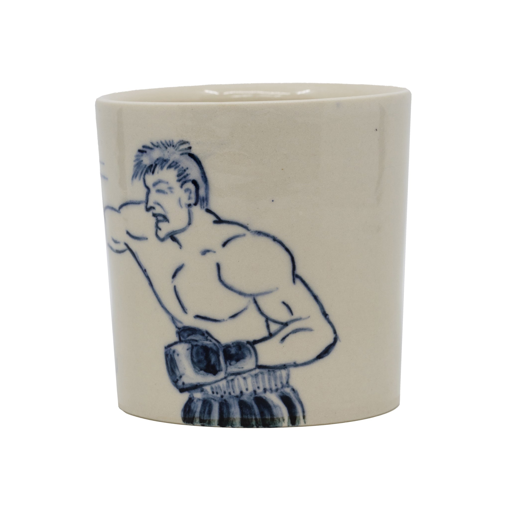 Boxer Cup White Porcelain